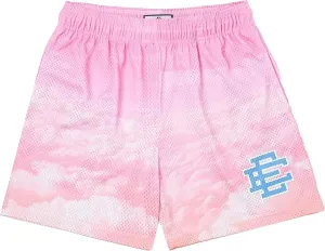 Eric Shorts Mesh Print Drawstring Shorts Hip Hop Casual Cool Workout Basketball Short Pants