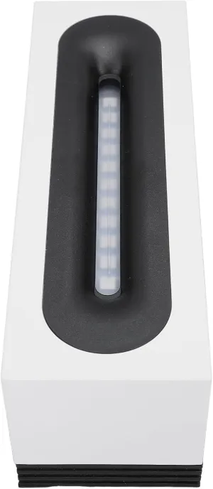 Essential Oil Diffuser Mini Ultrasonic Long Flame Humidifier Aromatherapy Machine for Bedroom White with Color Light