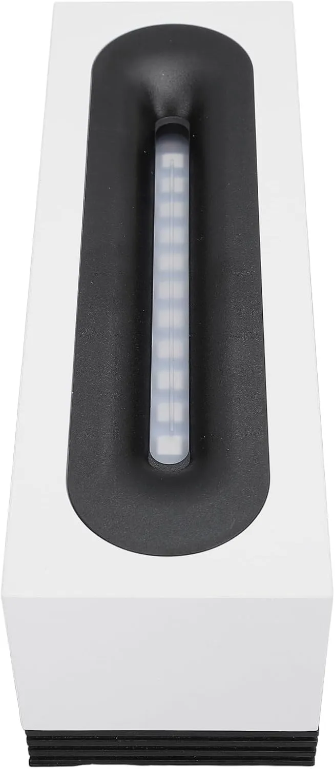 Essential Oil Diffuser Mini Ultrasonic Long Flame Humidifier Aromatherapy Machine for Bedroom White with Color Light