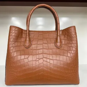 Exotic Genuine Crocodile Skin Women Handbag Authentic Alligator Leather Lady Large Shoulder Bag Female Work Purse