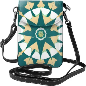 Exotic style floral Women's crossbody bag, crossbody phone bag, tassel wallet with shoulder strap, best gift for women.