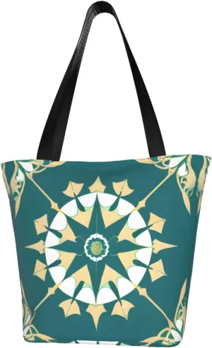 Exotic style floral Women's fashion shoulder bag, shopping handbag, suitable for weekend travel shopping shoulder bag messenger bag