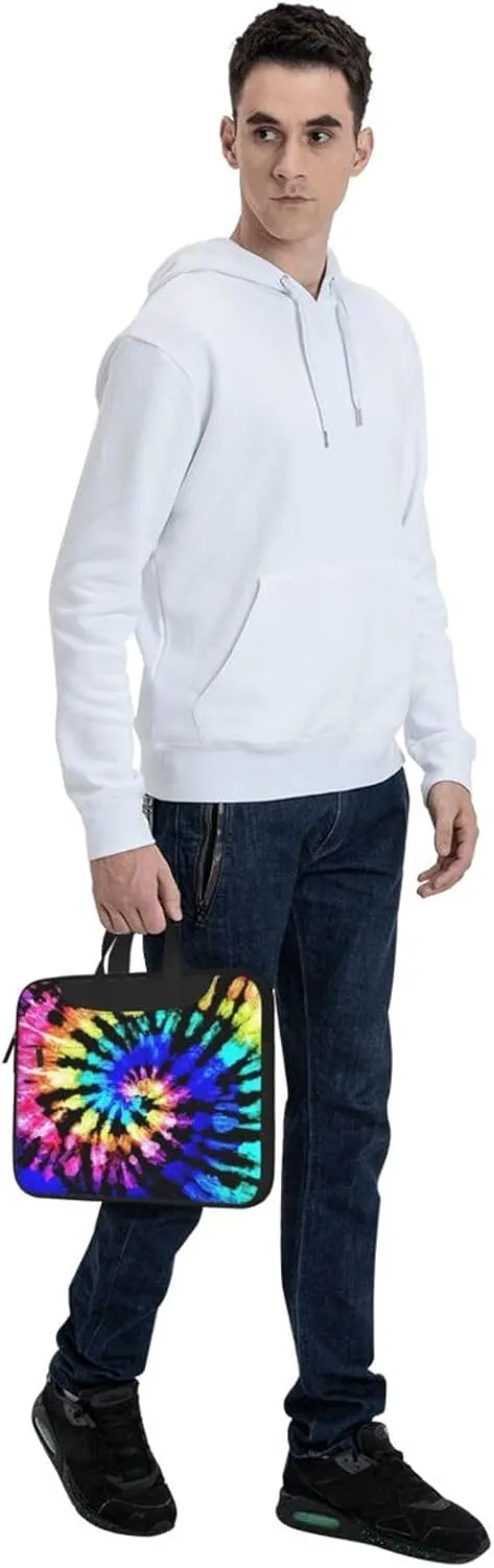 Exotic Tribe Tie Dye Style Print Laptop Bag,Can Use It Freely As A Shoulder Bag,Crossbody Bag,And Briefcase