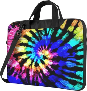 Exotic Tribe Tie Dye Style Print Laptop Bag,Can Use It Freely As A Shoulder Bag,Crossbody Bag,And Briefcase