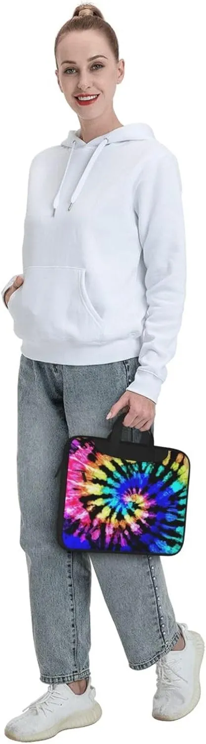 Exotic Tribe Tie Dye Style Print Laptop Bag,Can Use It Freely As A Shoulder Bag,Crossbody Bag,And Briefcase