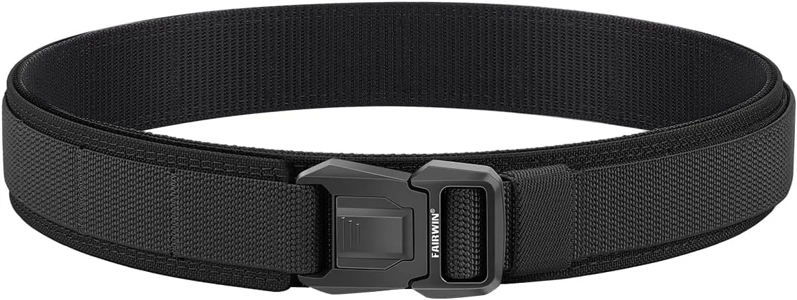 FAIRWIN Duty Belt, Tactical Battle Molle 1.5 Inch Carry Belts for Men with Quick Release Seatbelt Buckle