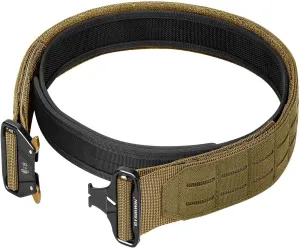 FAIRWIN Tactical Balttle Molle Rigger Belt with Quick Release Buckle - 2 Inch Heavy Duty Carry Combat Belts for Men