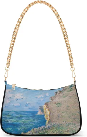 Fantasy Mermaid under Sea Tote Bag Purse Hobo Tote Bag Womens Vintage Handbags Chain Small Shoulder Bag
