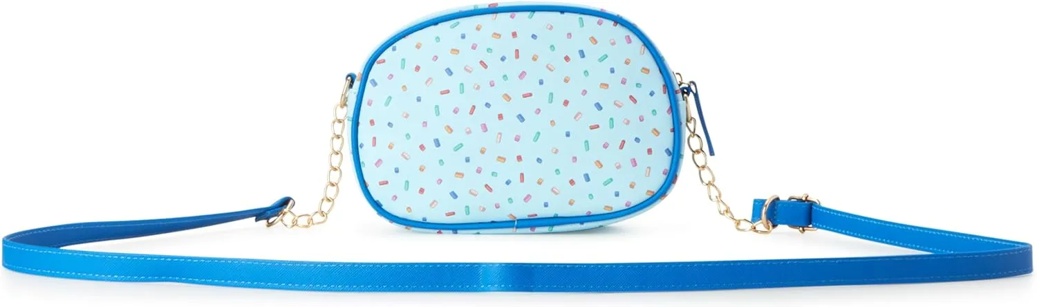 Fast Forward Girls Purse - Hello Kitty, Minnie Mouse, Stitch, Descendants, and Bluey - Cute Girls Bag with Adjustable Strap, Size One Size, Bluey Blue/Yellow