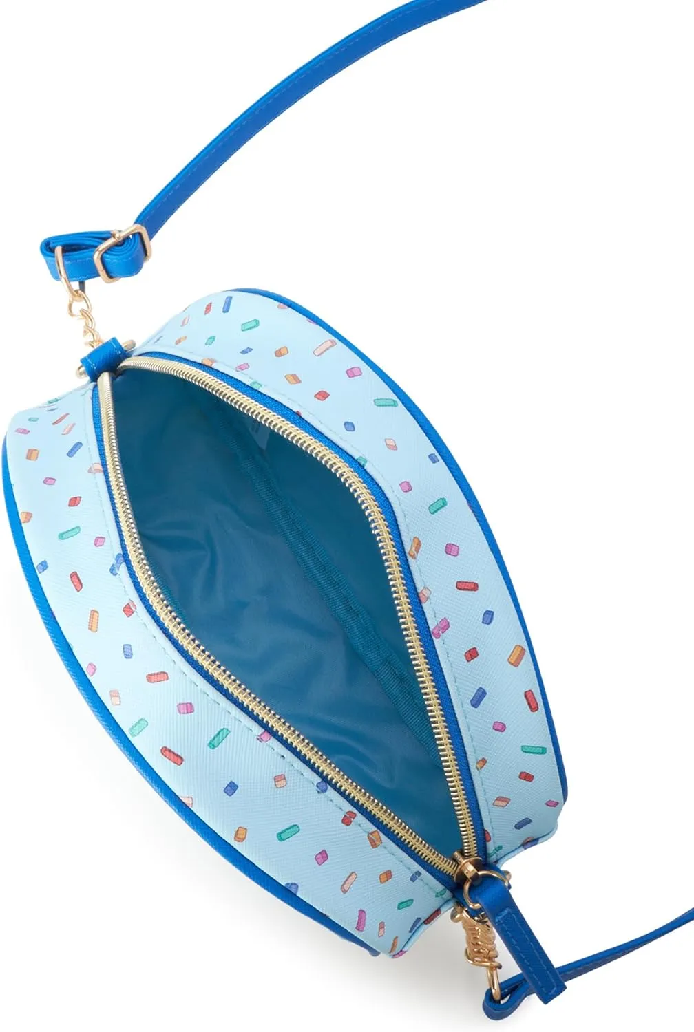 Fast Forward Girls Purse - Hello Kitty, Minnie Mouse, Stitch, Descendants, and Bluey - Cute Girls Bag with Adjustable Strap, Size One Size, Bluey Blue/Yellow