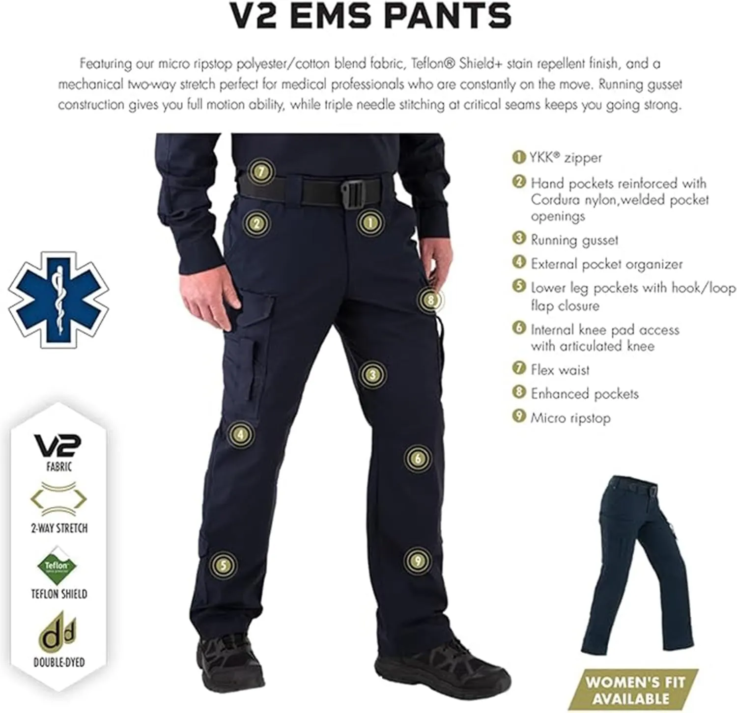 First Tactical Men's V2 EMS Pants
