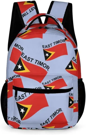 Flag of East Timor Cute Backpack Travel Bag Small Back Packs Funny Print Mini Daypack