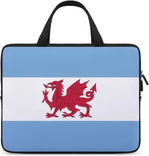 Flag of The Welsh Colony in Patagonia Laptop Bag Laptop Case Sleeve Work Laptop Shoulder Bag Portable Travel Laptop Briefcase