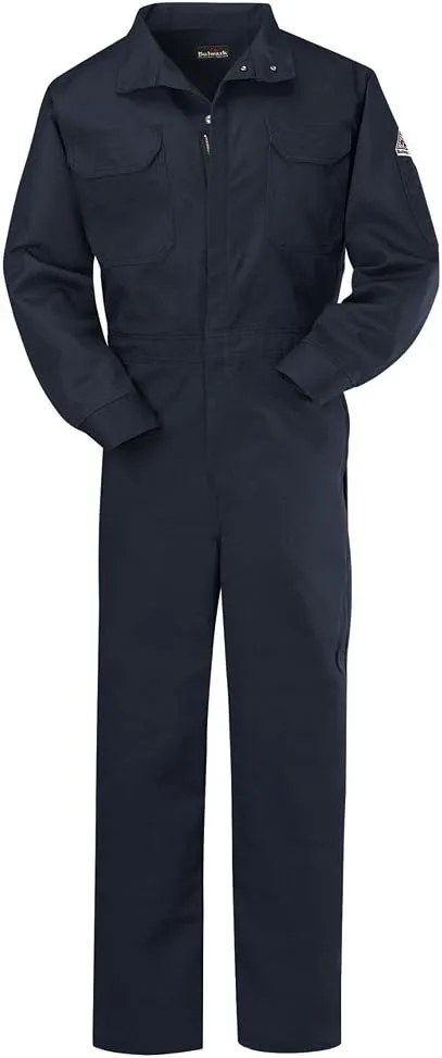Flame Resistant 9 oz Cotton/Nylon Excel FR ComforTouch Premium Coverall with Concealed Snap Closure On Sleeve Cuff