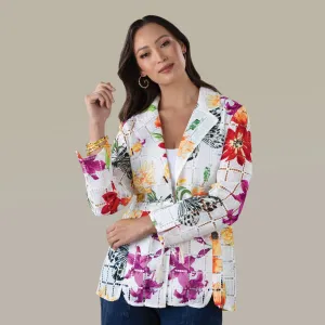 Floral Fantasy Drawstring Jacket