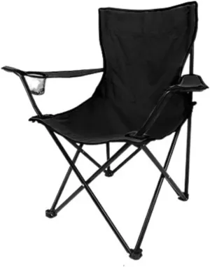 Folding Chairs Folding Padded Deck Chair Backchair Beach Chair Fishing Chair Portable Lounge Chair Outdoor Armchair with Cup Holder Portable Camping Chair(Color:F)