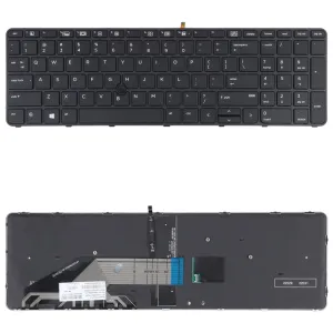 For HP Probook 650 G2 G3 655 G3 450 G3 841137-001 US Version Keyboard with Backlight and Pointing, For HP Probook 650 G2