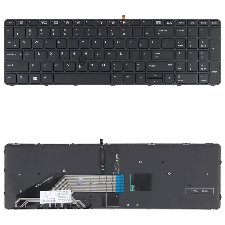 For HP Probook 650 G2 G3 655 G3 450 G3 841137-001 US Version Keyboard with Backlight and Pointing, For HP Probook 650 G2