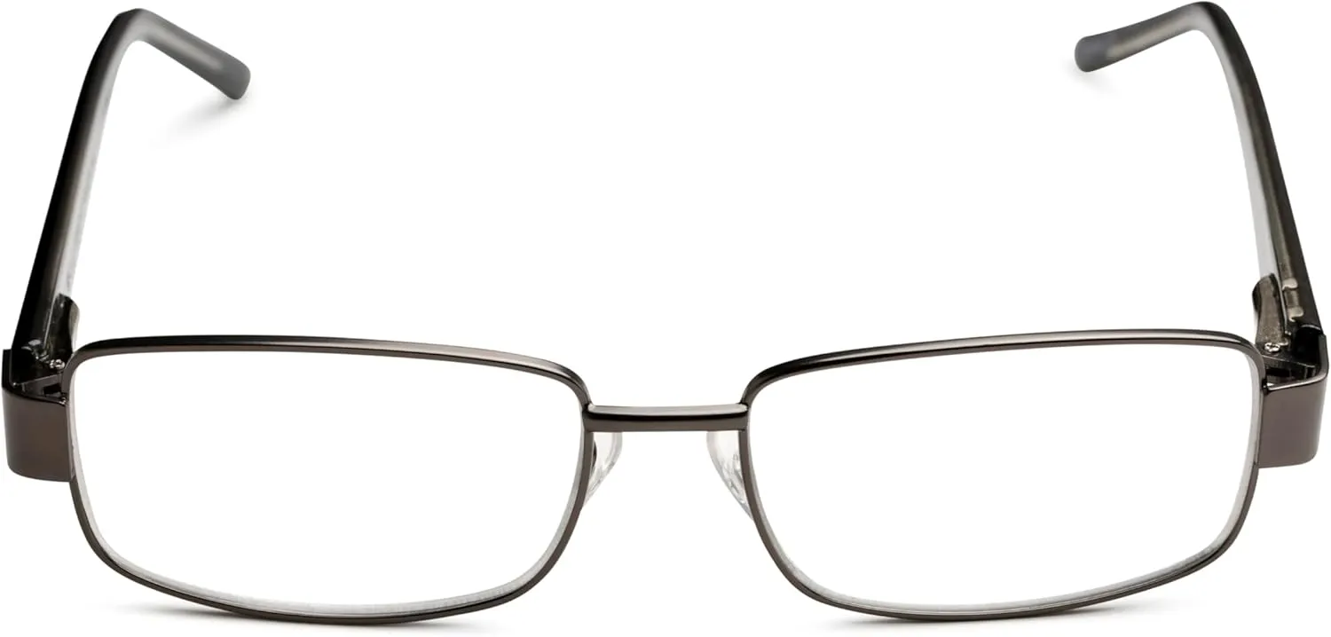 Foster Grant Men's Wes Multifocus Reading Glasses Rectangular