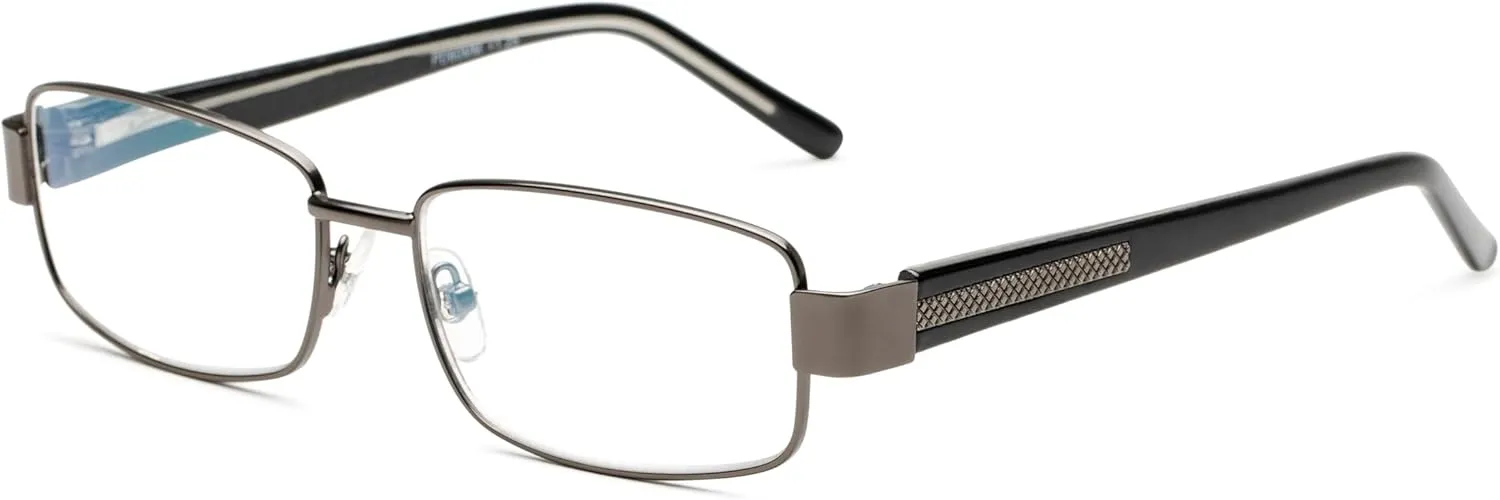 Foster Grant Men's Wes Multifocus Reading Glasses Rectangular