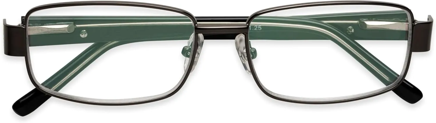 Foster Grant Men's Wes Multifocus Reading Glasses Rectangular
