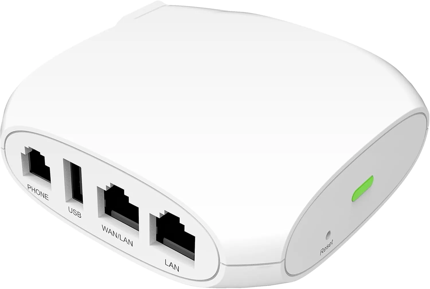 FTA1101, Analog Telephone Adapter - Foldable & Detachable US Plug, Work as Travel Wi-Fi Router Through AP Mode, Mini Portable VoIP Adapter for SMEs, SOHO, Hotel