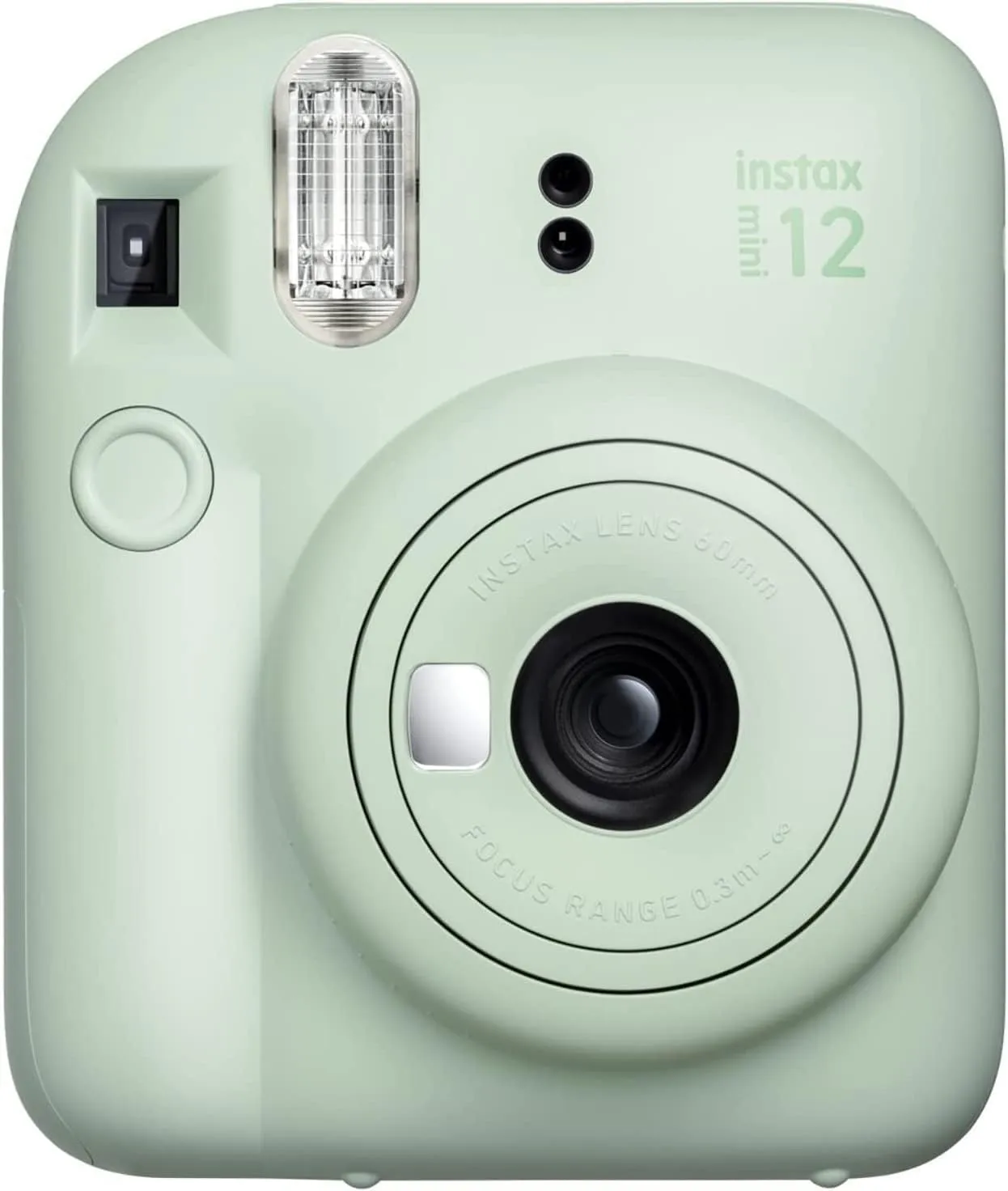 Fujifilm Instax Mini 12 Instant Camera Mint Green   Fuji Film Value Pack (40 Sheets)   Shutter Accessories Bundle, Incl. Compatible Carrying Case, Quicksand Beads Photo Album 64 Pockets