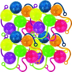 Fun Express Mini Neon Water YoYo Balls (Bulk Set of 24) - Novelty Party Toys and Favors