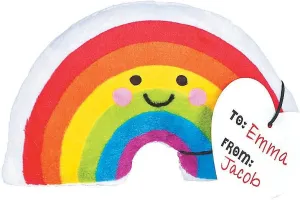 Fun Express Mini Valentine's Day Stuffed Rainbows with Card - Toys - Plush - 12 Pieces