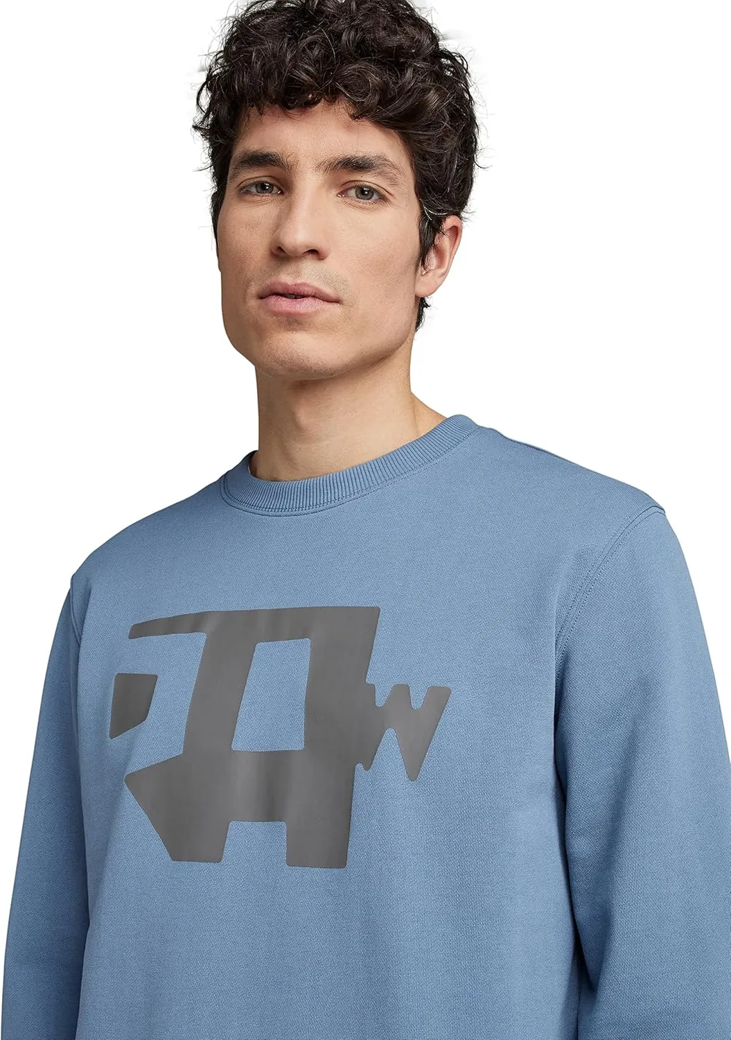 G-STAR Men's Premium Graphic Crew Neck Sweatshirt