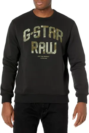G-STAR Men's Premium Graphic Crew Neck Sweatshirt