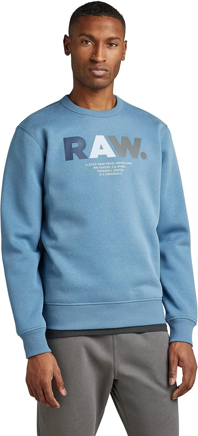 G-STAR Men's Premium Graphic Crew Neck Sweatshirt