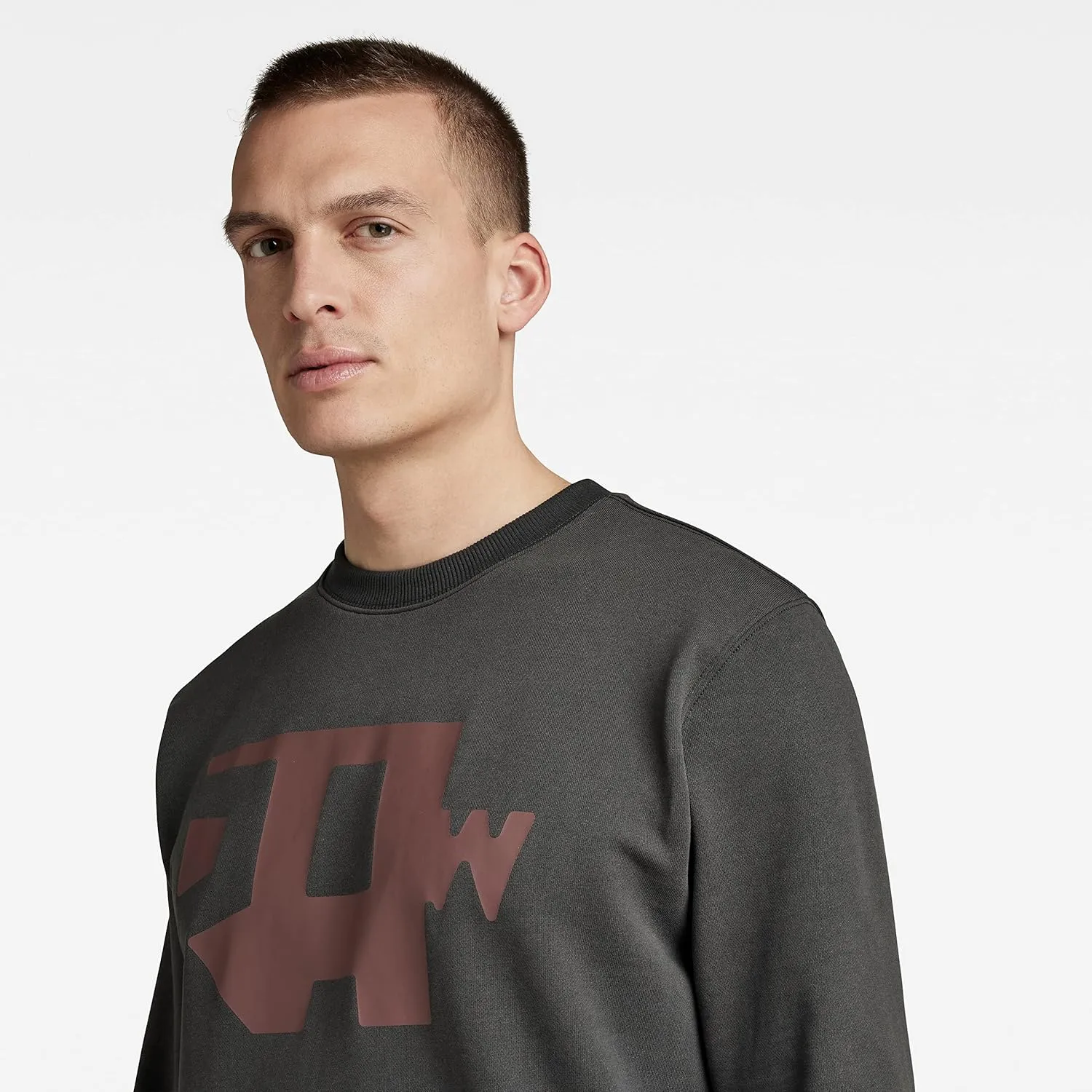 G-STAR Men's Premium Graphic Crew Neck Sweatshirt