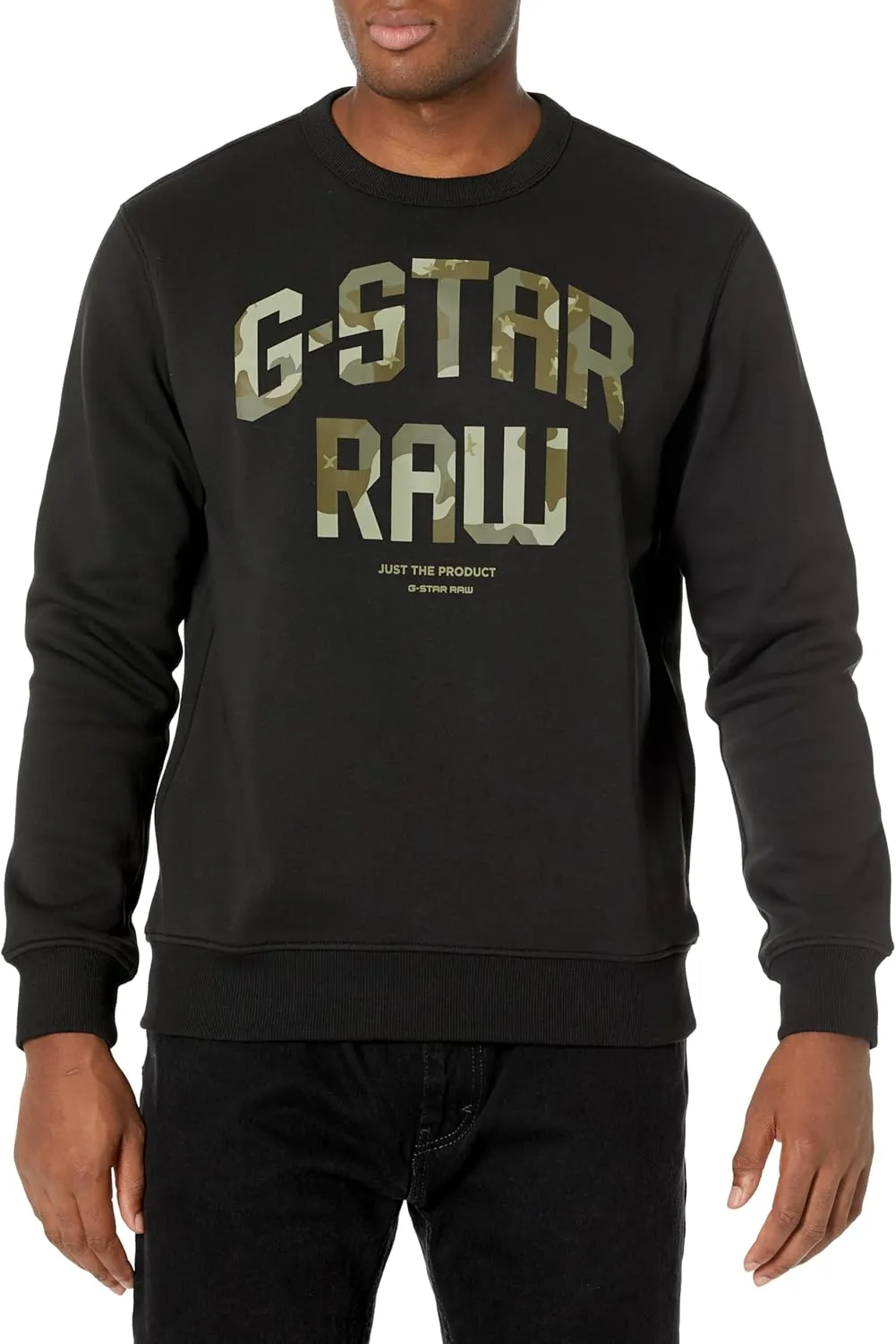 G-STAR Men's Premium Graphic Crew Neck Sweatshirt