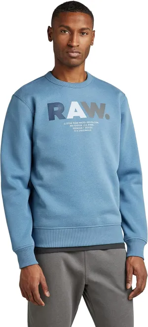 G-STAR Men's Premium Graphic Crew Neck Sweatshirt