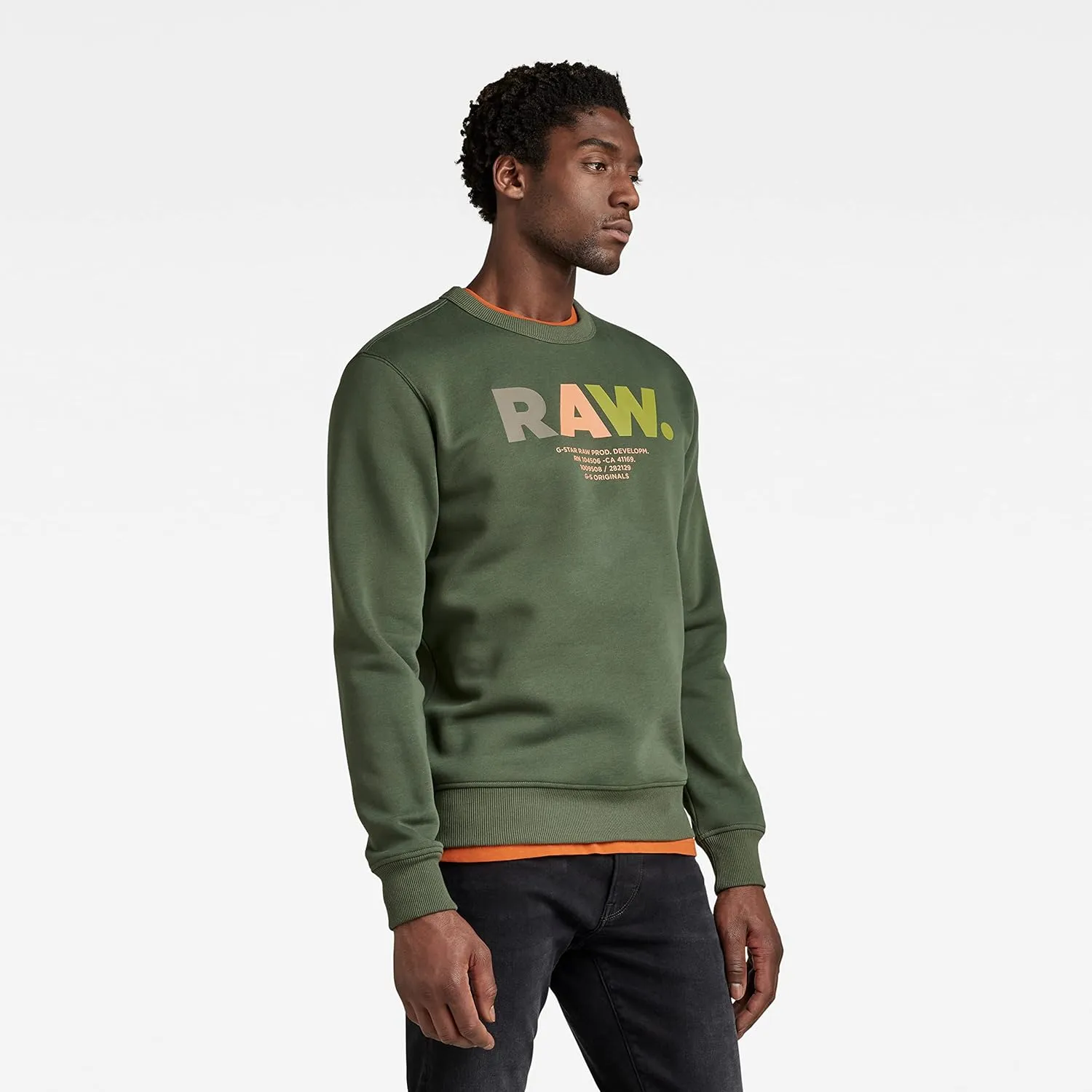 G-STAR Men's Premium Graphic Crew Neck Sweatshirt