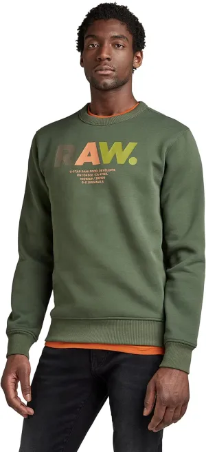 G-STAR Men's Premium Graphic Crew Neck Sweatshirt