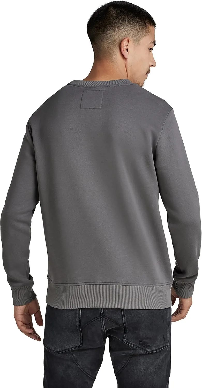 G-Star Raw Men's Premium Graphic Crew Neck Sweatshirt