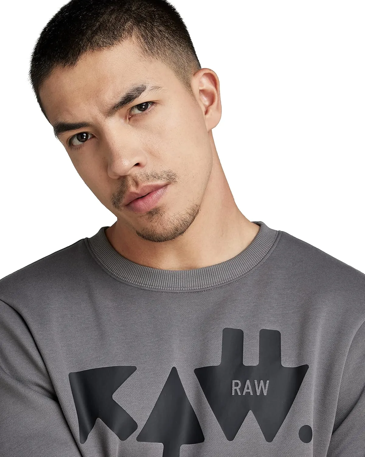 G-Star Raw Men's Premium Graphic Crew Neck Sweatshirt