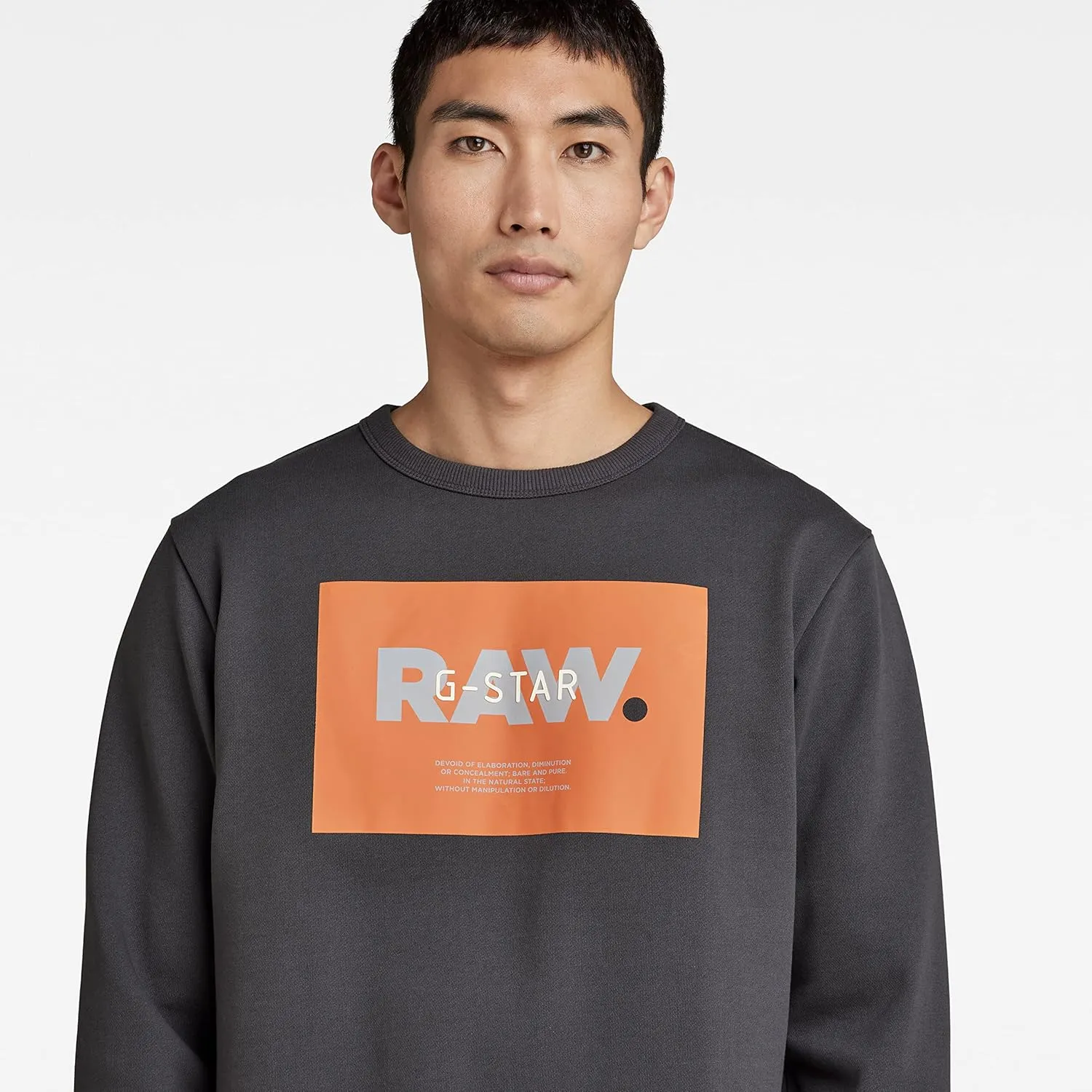 G-Star Raw Men's Premium Graphic Crew Neck Sweatshirt