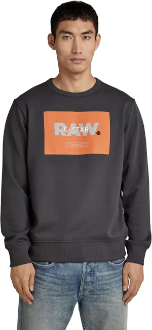 G-Star Raw Men's Premium Graphic Crew Neck Sweatshirt