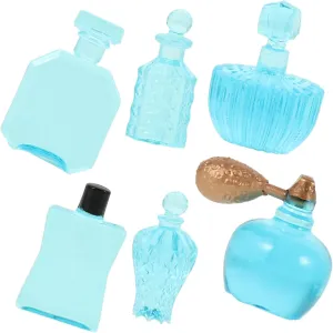 Gadpiparty 5sets Miniature Perfume Bottle Decor Dollhouse Accessories Charming Figurines for DIY Scenes Cute and Collectible Charms Bright Color 6pcs*5