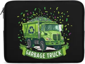 Garbage Truck Laptop Sleeve Case Protective Computer Bag Carrying Briefcase for Men Women 17inch