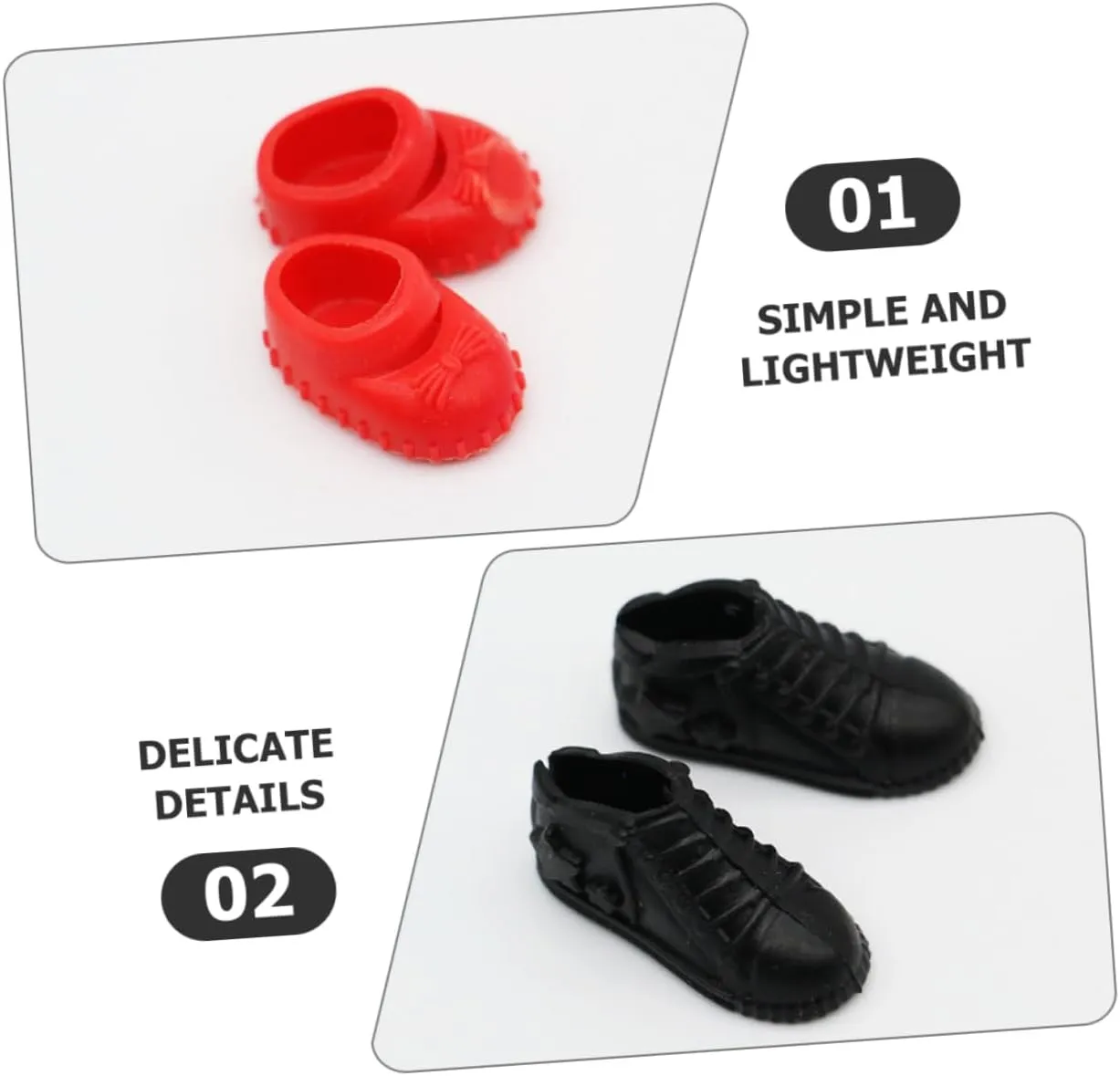 Garneck 4sets Small House Props Decoration Mini Scene Props Tiny House Accessories Miniature Shoes Decor Simulated Mini Shoes Miniature Figurine Doll House Supplies Shoes 10pairs*4