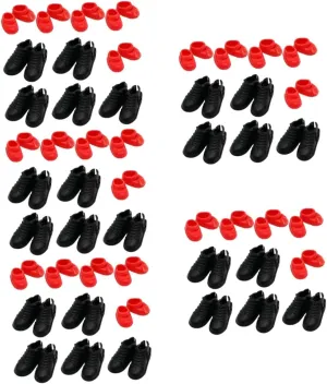 Garneck 5sets 10 Pairs Miniature Shoes Chic Dollhouse Ornaments for House Decoration Present for Miniature Scene Enthusiasts 10pairs*5