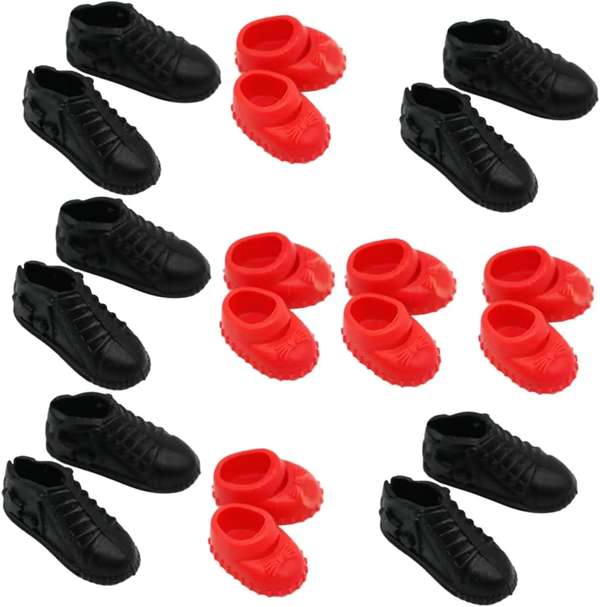 Garneck 5sets 10 Pairs Miniature Shoes Chic Dollhouse Ornaments for House Decoration Present for Miniature Scene Enthusiasts 10pairs*5