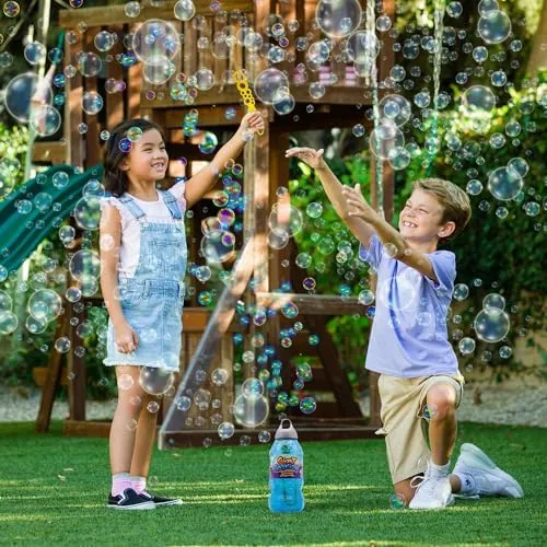 Gazillion 2 Liter Giant Bubble Solution - Create Bigger, Non-Toxic, Eco-Friendly Bubbles with The Special Wand - Ages 3 