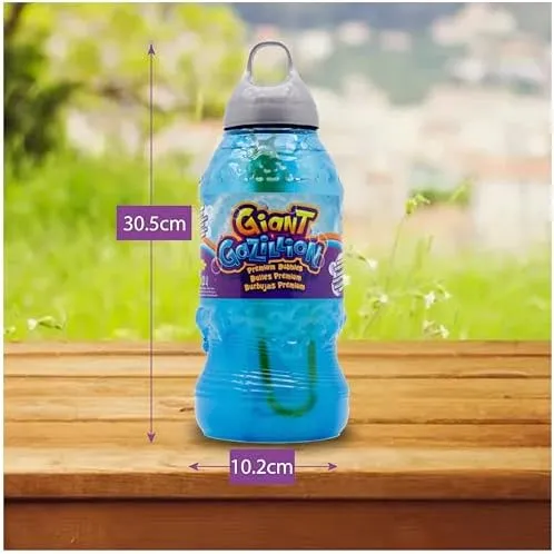 Gazillion 2 Liter Giant Bubble Solution - Create Bigger, Non-Toxic, Eco-Friendly Bubbles with The Special Wand - Ages 3 