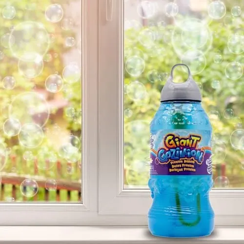 Gazillion 2 Liter Giant Bubble Solution - Create Bigger, Non-Toxic, Eco-Friendly Bubbles with The Special Wand - Ages 3 