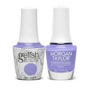 Gelish MINI & Morgan Taylor Spring Collection Now & Zen Duo - 15mL Gel & 15mL Lacquer. Long-Lasting, High-Shine Nails. Easy Application, Chip-Resistant, Vibrant Color (Can’t Burst My Bubble, 2pcs)